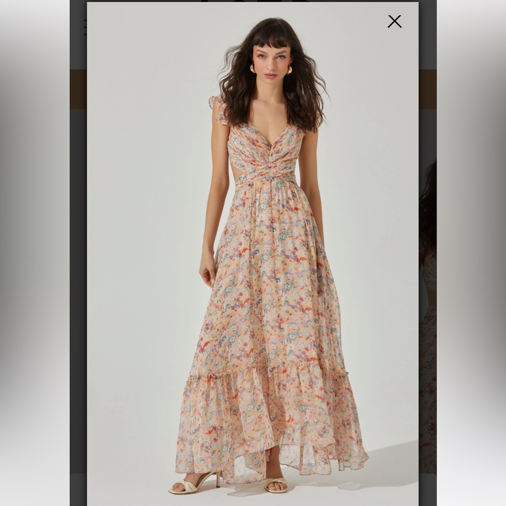 Primrose Floral Strappy Back Maxi Dress - ASTR the Label